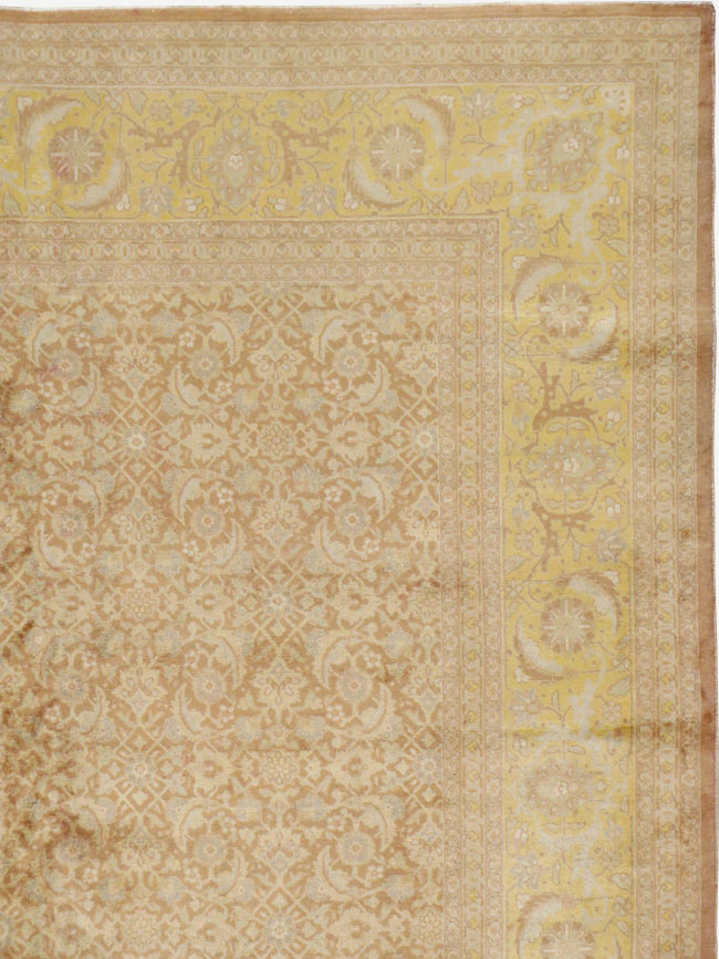 Vintage Persian Tabriz Carpet, No.10008 - Staging