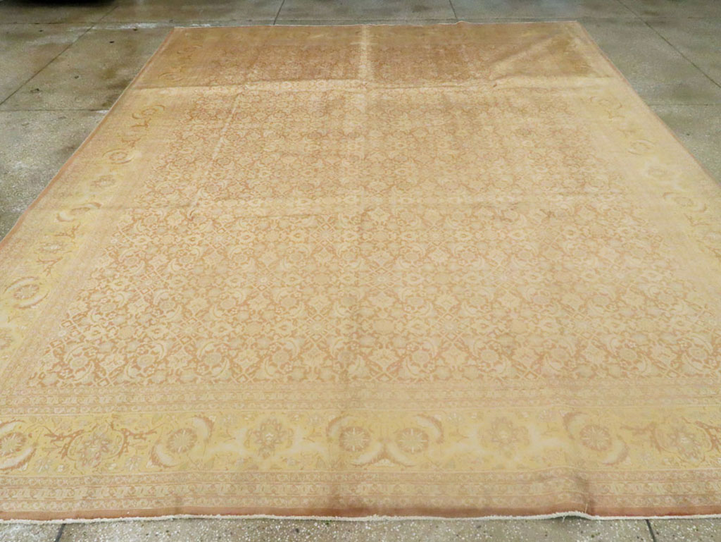 Vintage Persian Tabriz Carpet, No.10008 - Staging
