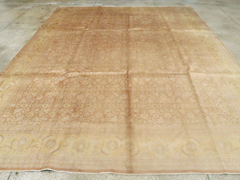 Vintage Persian Tabriz Carpet, No.10008 - Staging