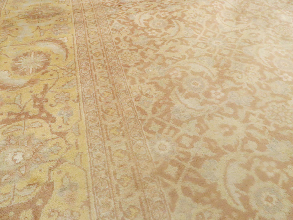 Vintage Persian Tabriz Carpet, No.10008 - Staging