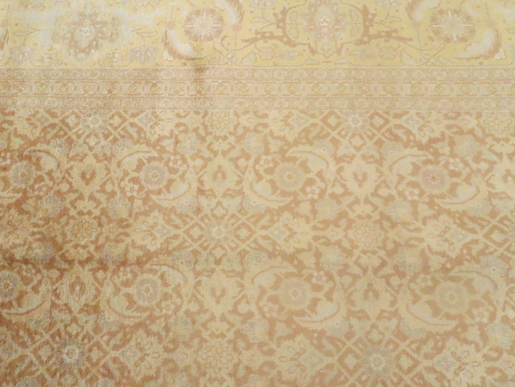 Vintage Persian Tabriz Carpet, No.10008 - Staging