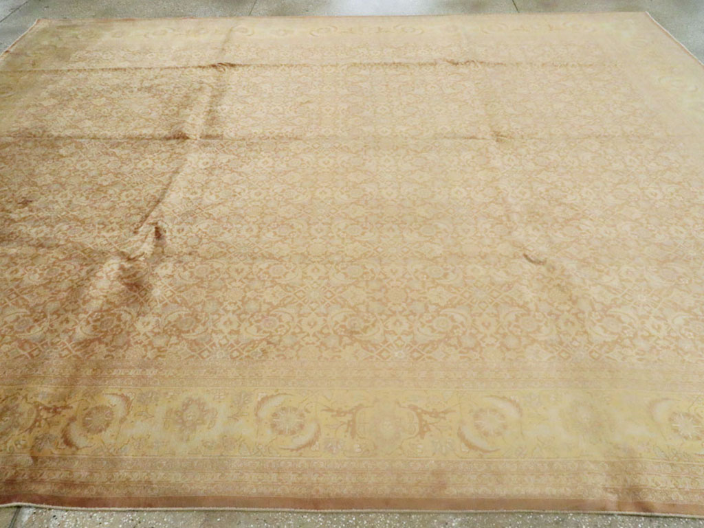 Vintage Persian Tabriz Carpet, No.10008 - Staging
