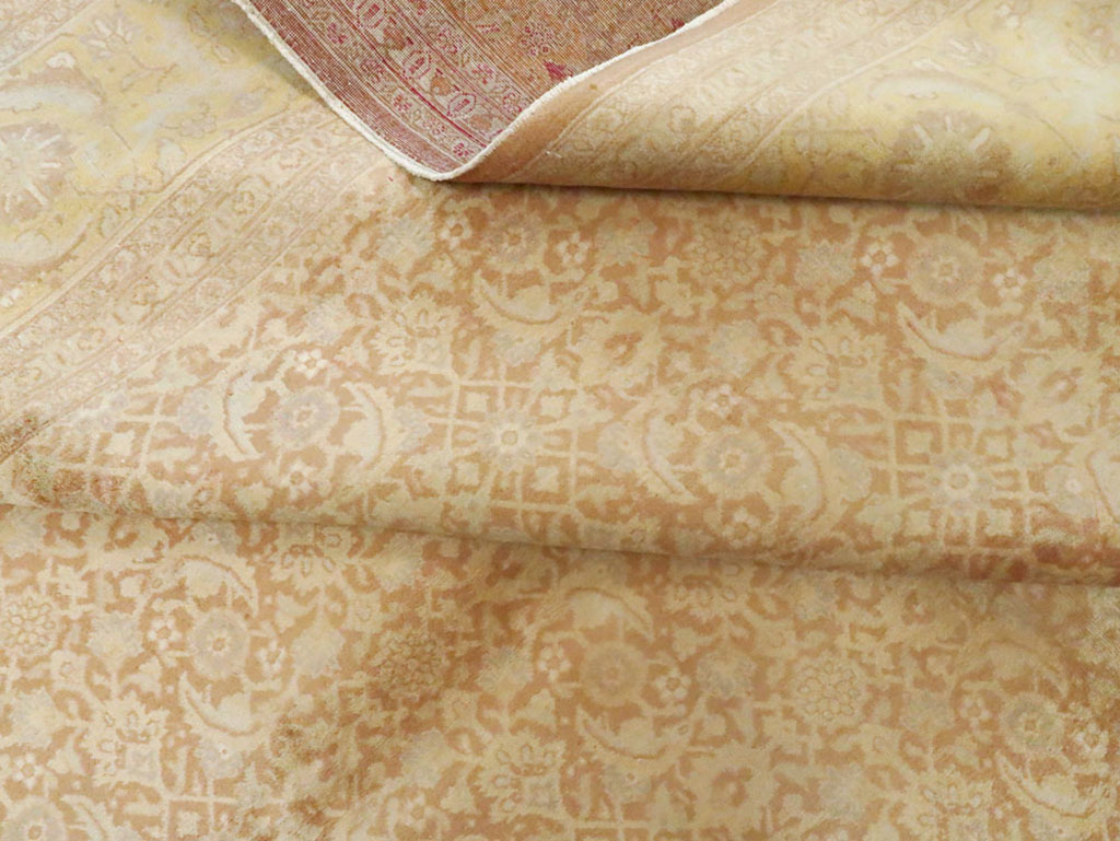 Vintage Persian Tabriz Carpet, No.10008 - Staging