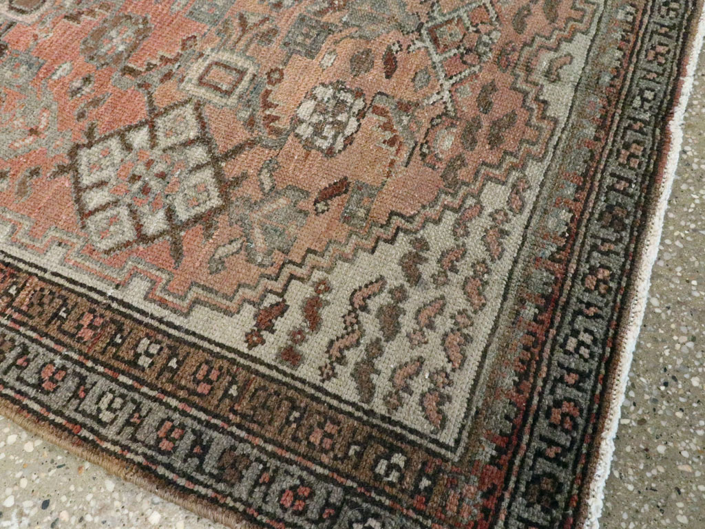 Antique Persian Malayer Throw Rug, No.10082 - Staging