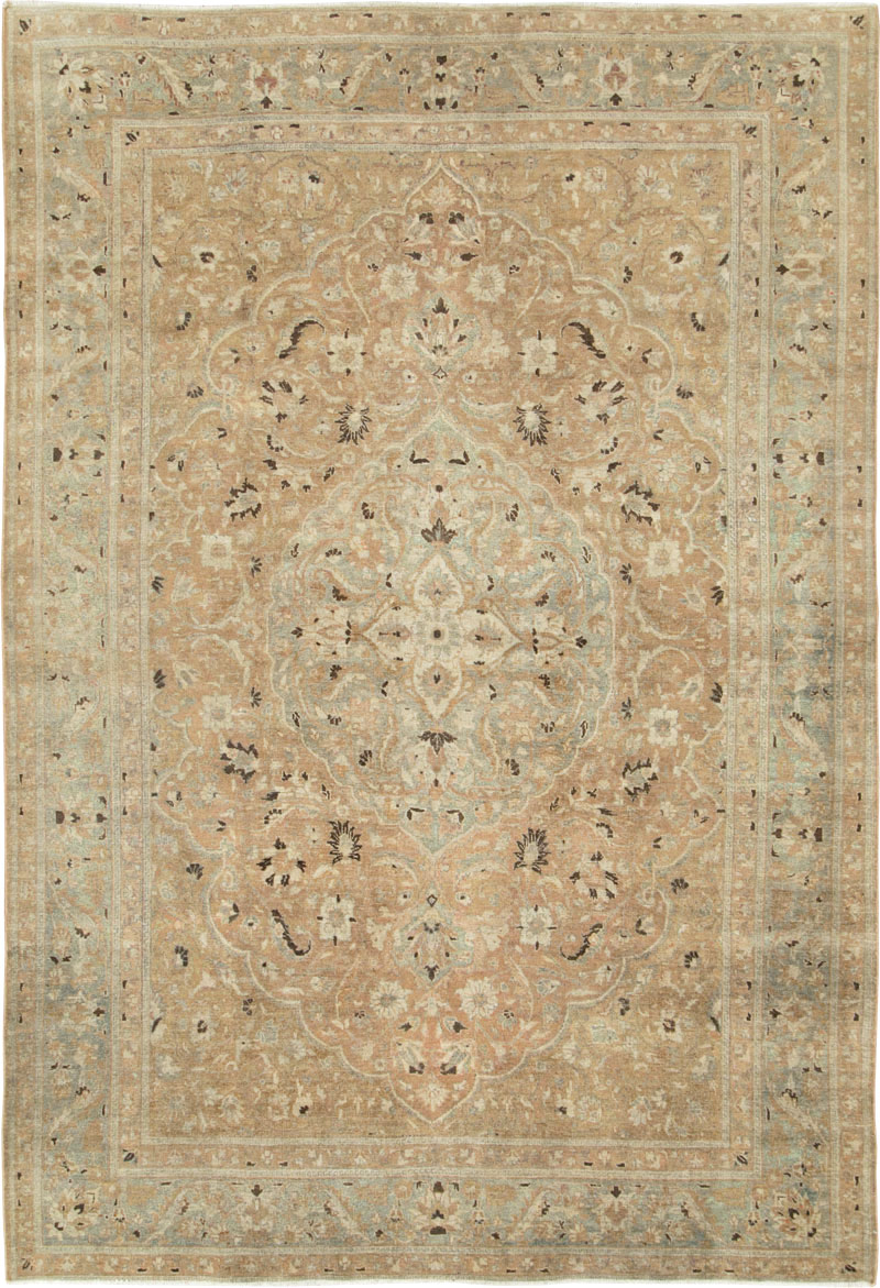 Antique Persian Tabriz Carpet, No.10144 - Staging