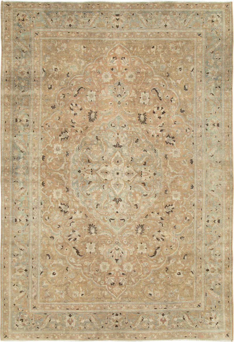 Antique Persian Tabriz Carpet, No.10144 - Staging