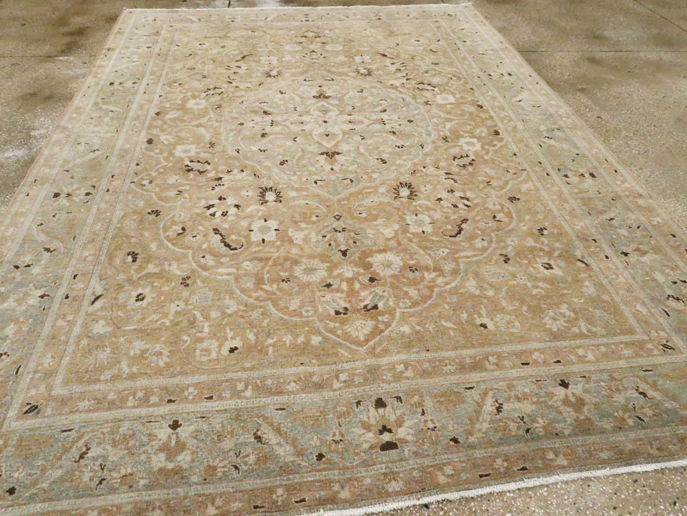Antique Persian Tabriz Carpet, No.10144 - Staging
