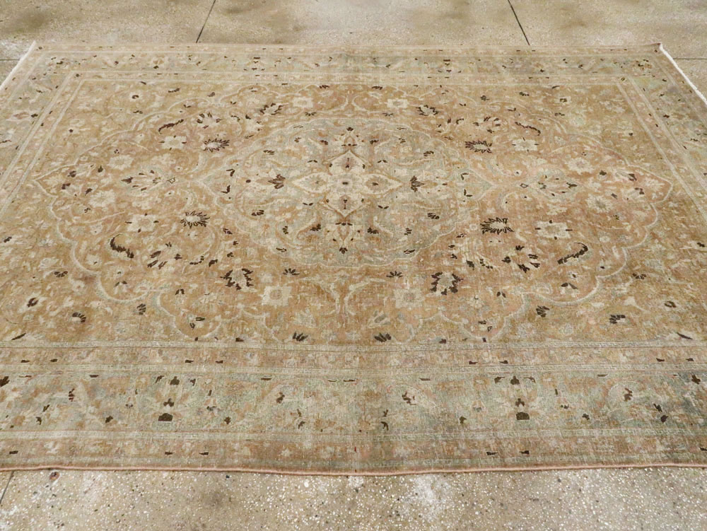 Antique Persian Tabriz Carpet, No.10144 - Staging