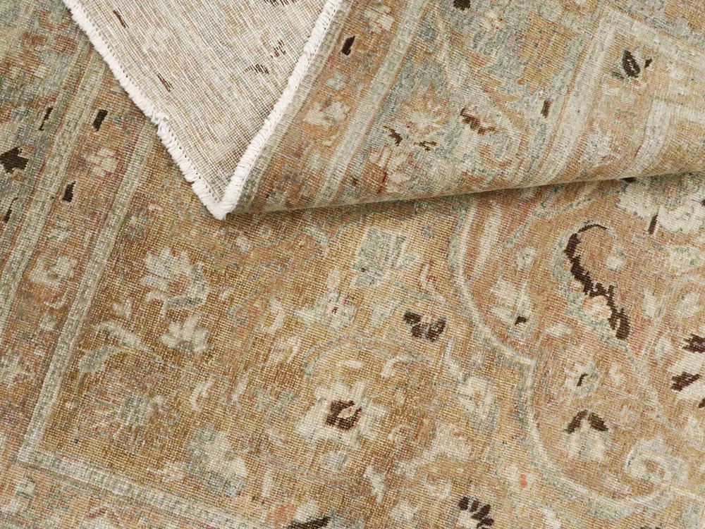 Antique Persian Tabriz Carpet, No.10144 - Staging