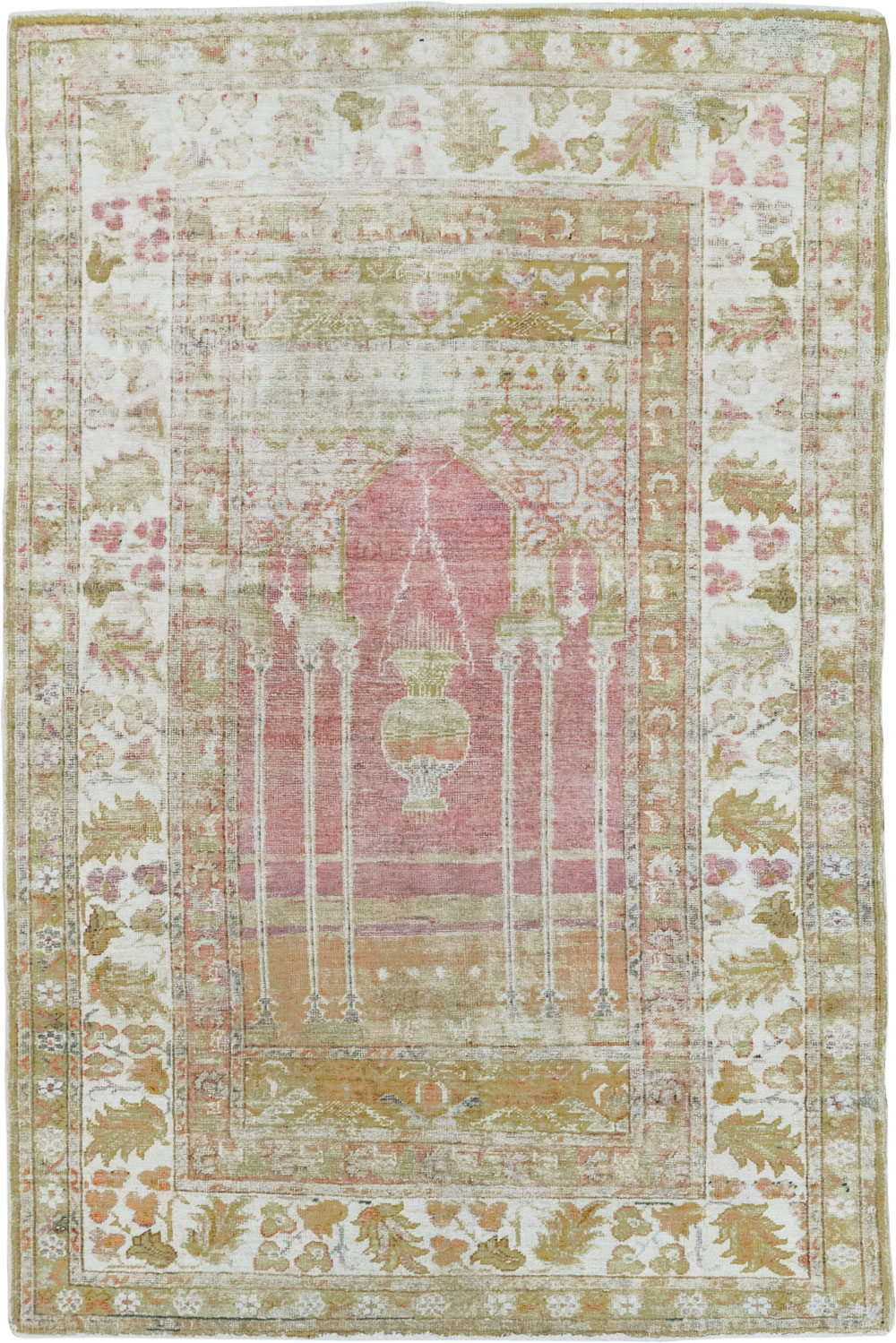 Antique Turkish Sivas Throw Rug, No.10175 - Staging