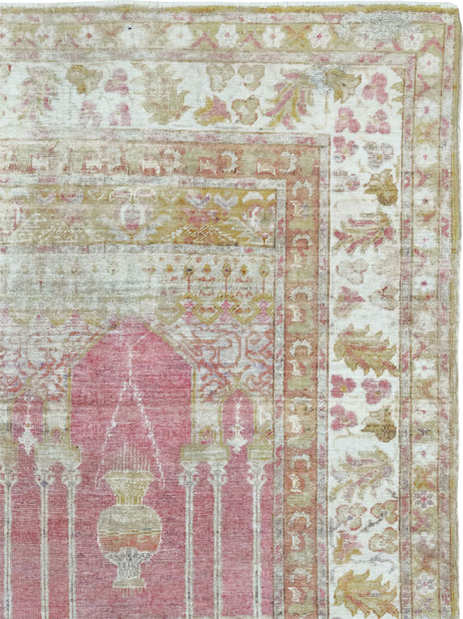 Antique Turkish Sivas Throw Rug, No.10175 - Staging