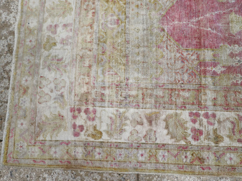 Antique Turkish Sivas Throw Rug, No.10175 - Staging