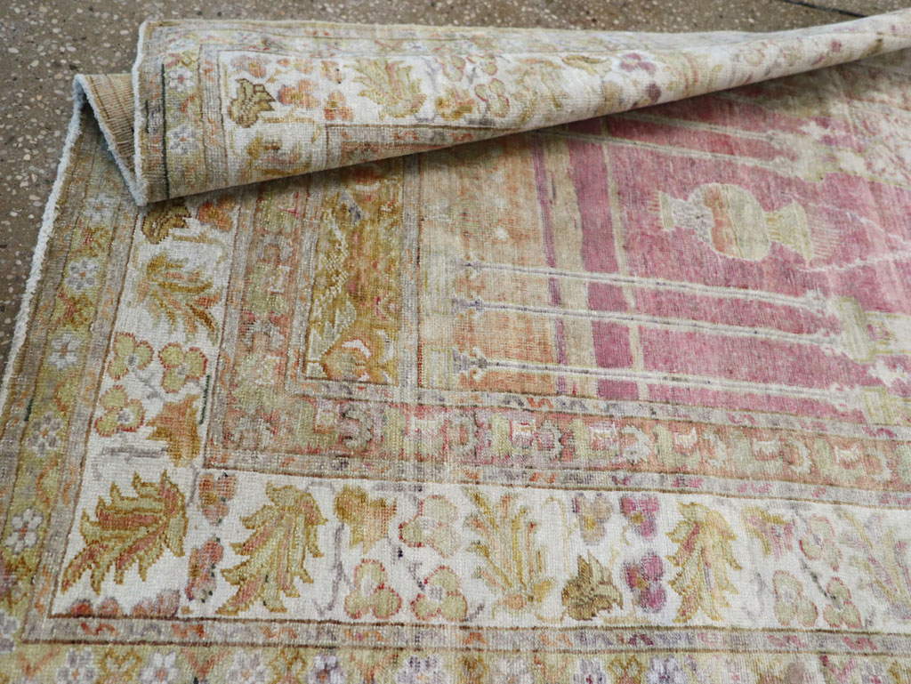 Antique Turkish Sivas Throw Rug, No.10175 - Staging