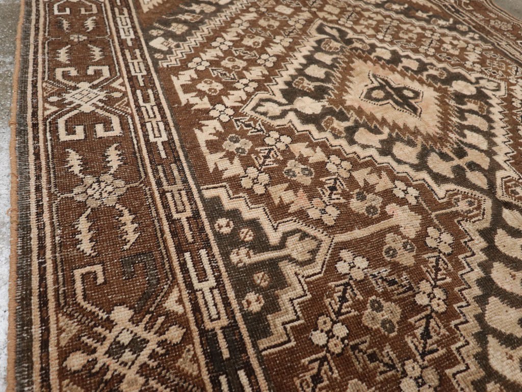 Antique East Turkestan Khotan Accent Rug, No.10242 - Staging
