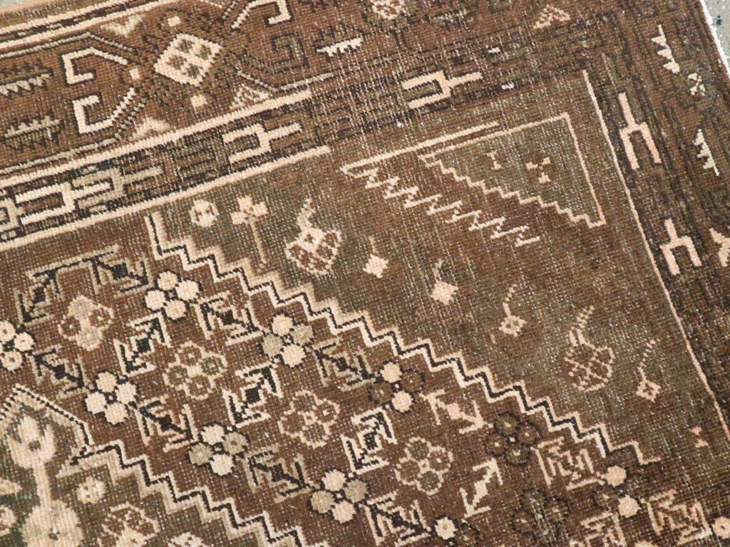 Antique East Turkestan Khotan Accent Rug, No.10242 - Staging