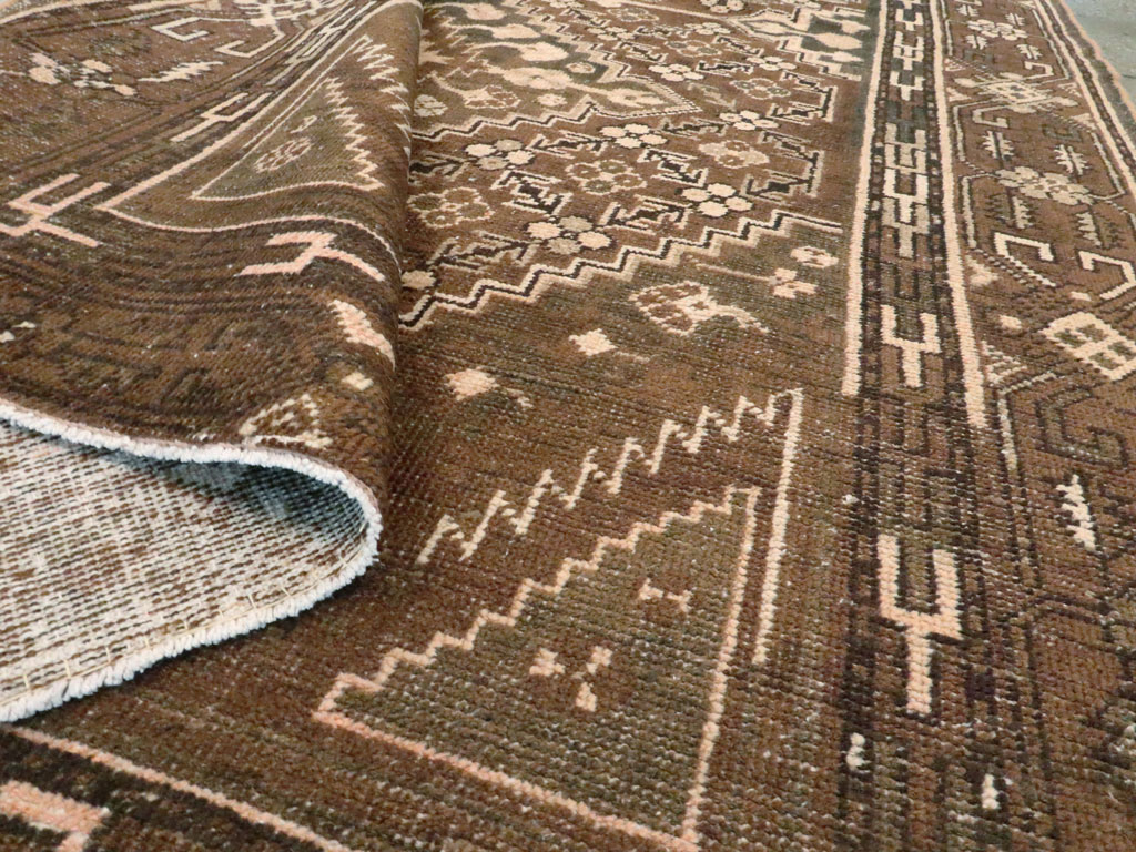 Antique East Turkestan Khotan Accent Rug, No.10242 - Staging