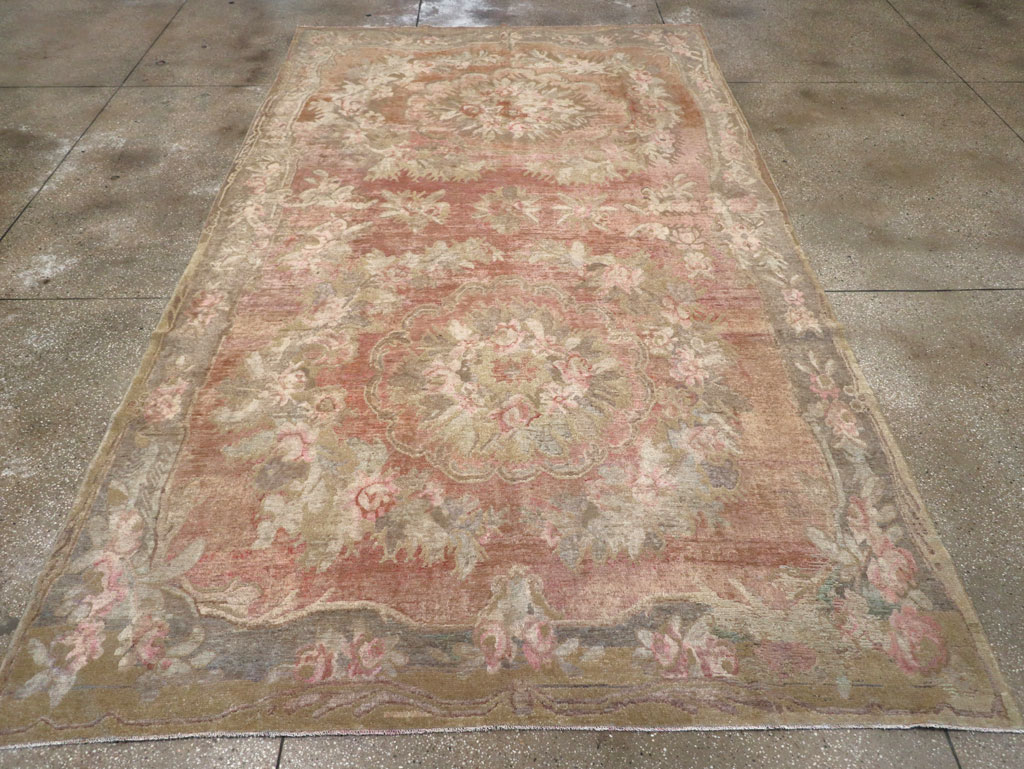 Antique East Turkestan Khotan Carpet, No.10245 - Staging
