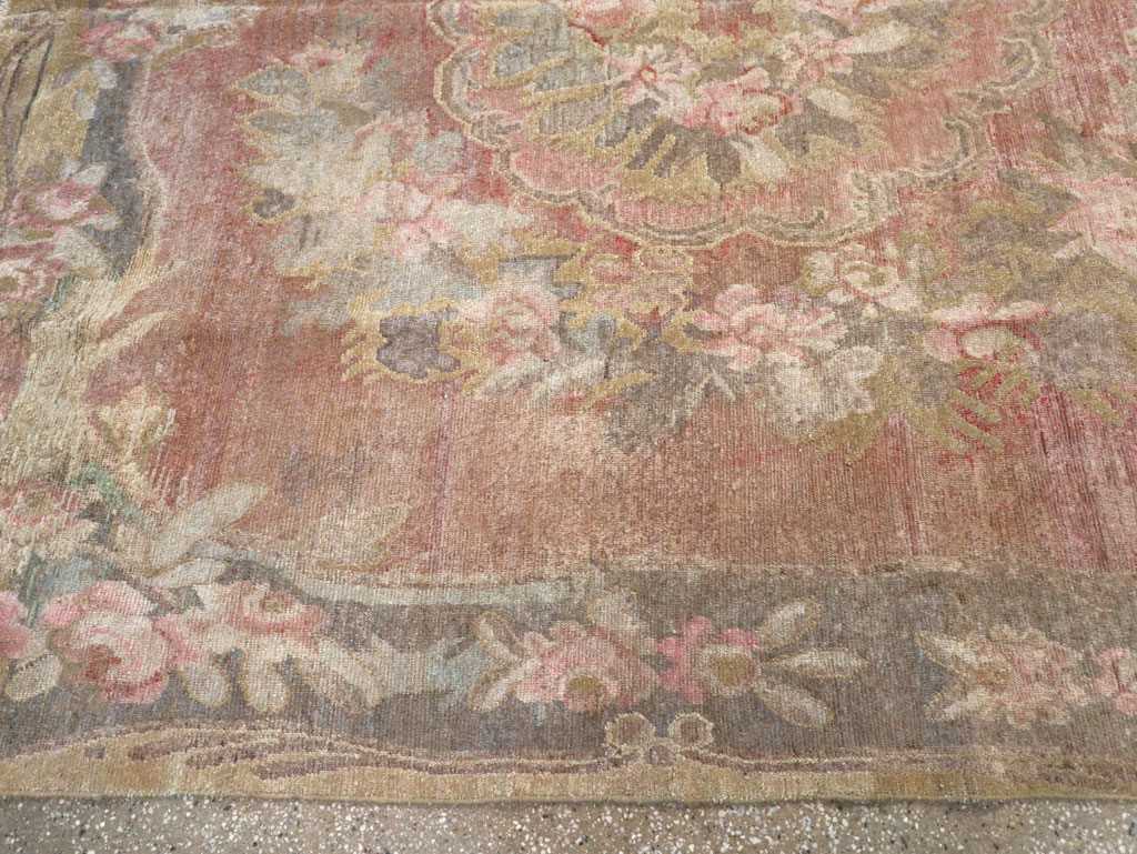 Antique East Turkestan Khotan Carpet, No.10245 - Staging