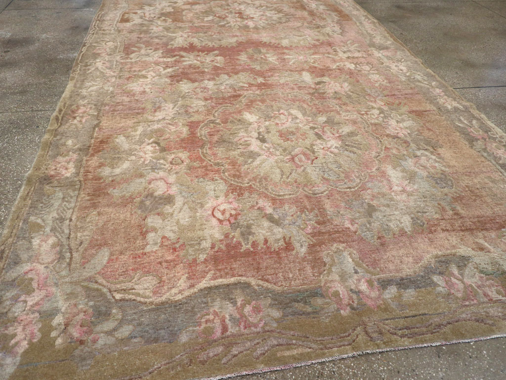 Antique East Turkestan Khotan Carpet, No.10245 - Staging