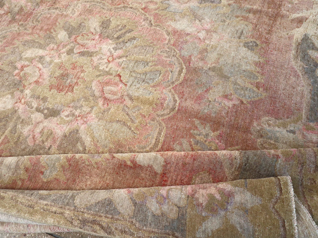 Antique East Turkestan Khotan Carpet, No.10245 - Staging