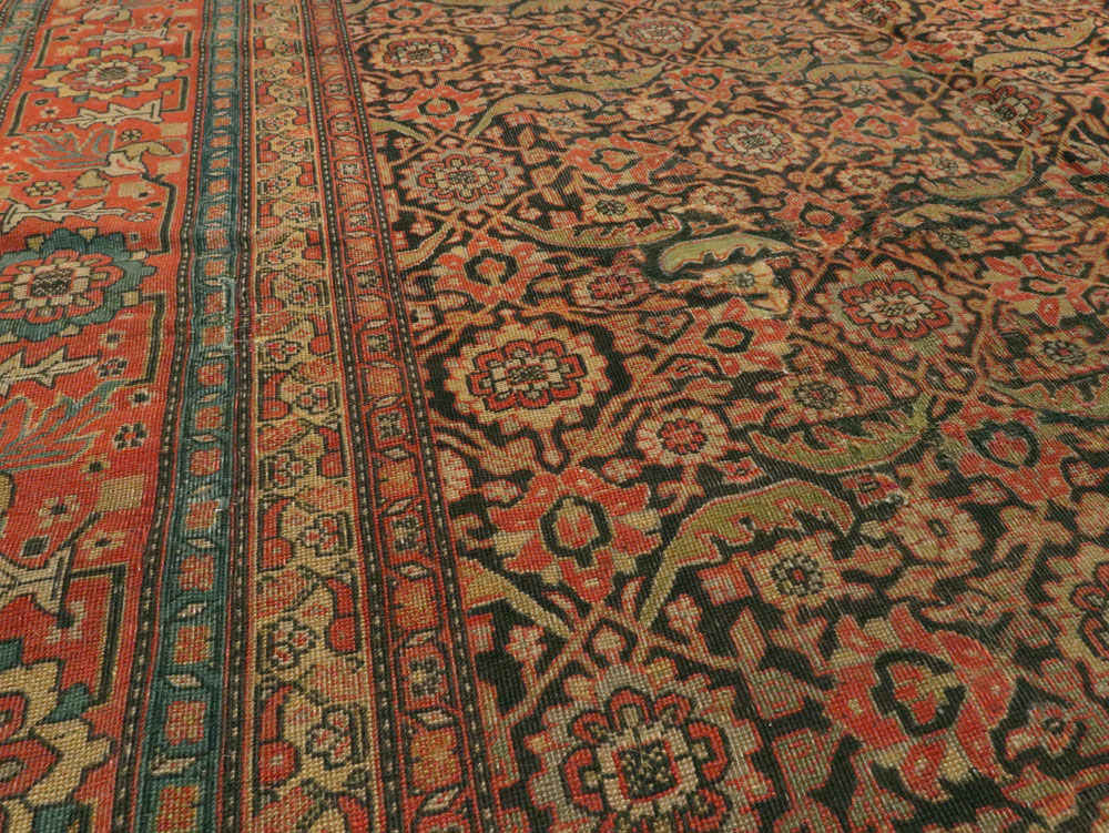 Antique Indian Amritsar Carpet, No.10255 - Staging