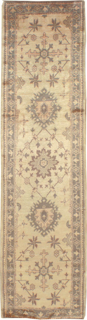 Antique Turkish Oushak Runner, No.10263 - Staging