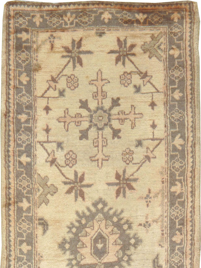 Antique Turkish Oushak Runner, No.10263 - Staging