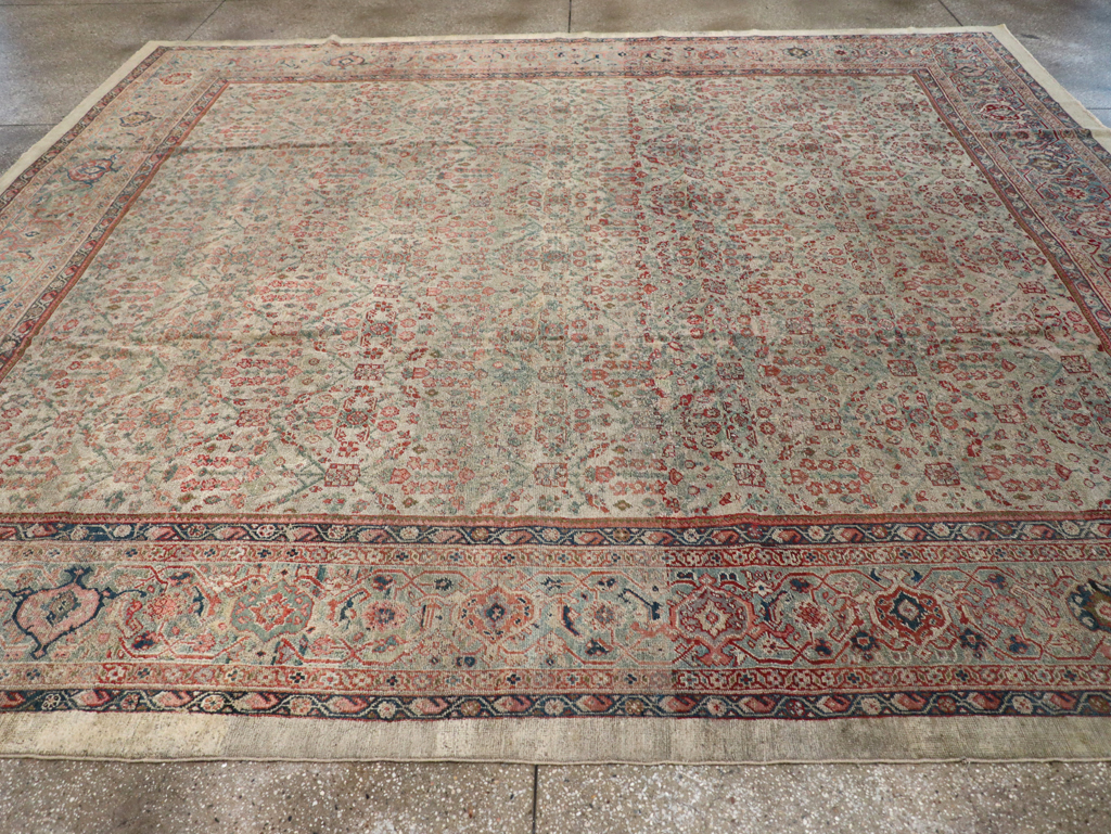 Antique Persian Mahal Carpet, No.10266 - Staging