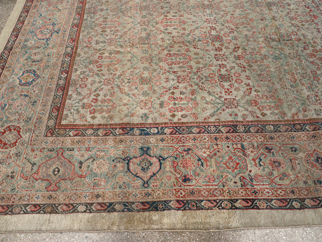 Antique Persian Mahal Carpet, No.10266 - Staging