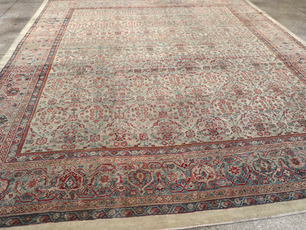 Antique Persian Mahal Carpet, No.10266 - Staging