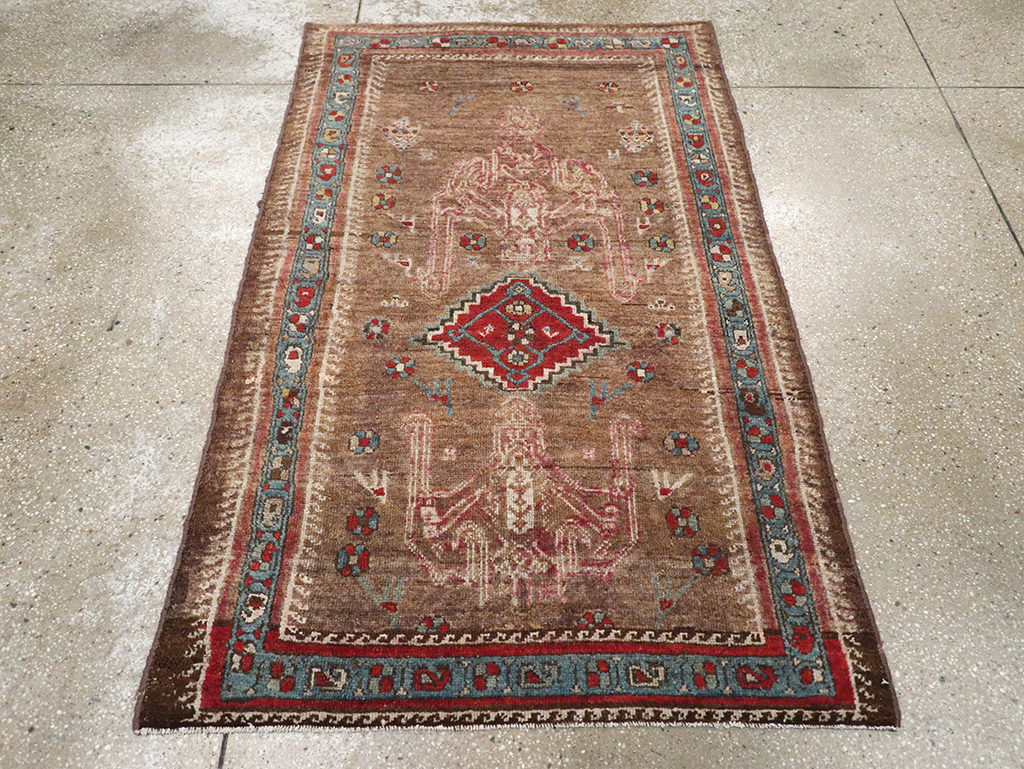 Antique Persian Kurdish Rug, No.10272 - Staging