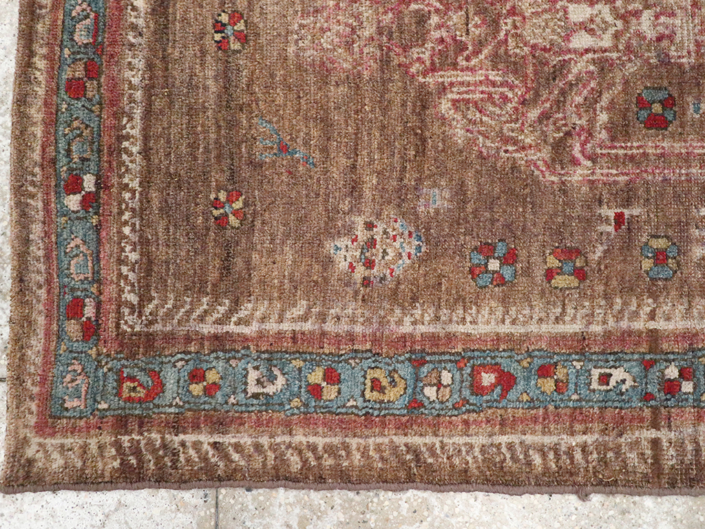 Antique Persian Kurdish Rug, No.10272 - Staging