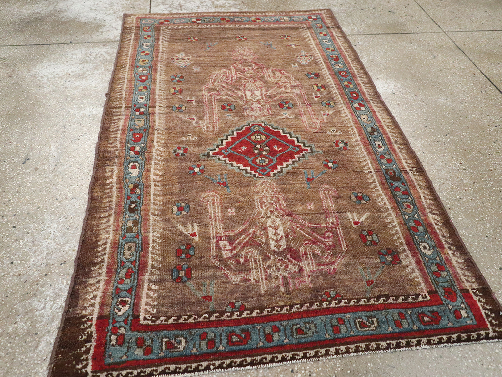 Antique Persian Kurdish Rug, No.10272 - Staging