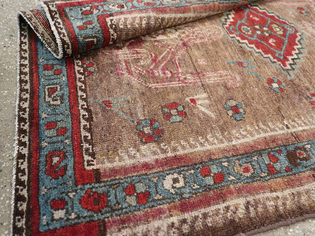 Antique Persian Kurdish Rug, No.10272 - Staging