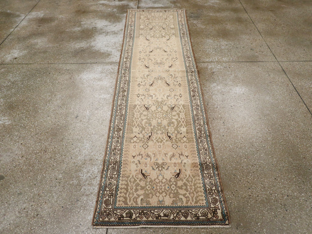 Antique Persian Malayer Runner, No.10307 - Staging