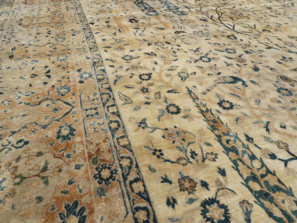 Antique Persian Lavar Kerman Carpet, No.10404 - Staging