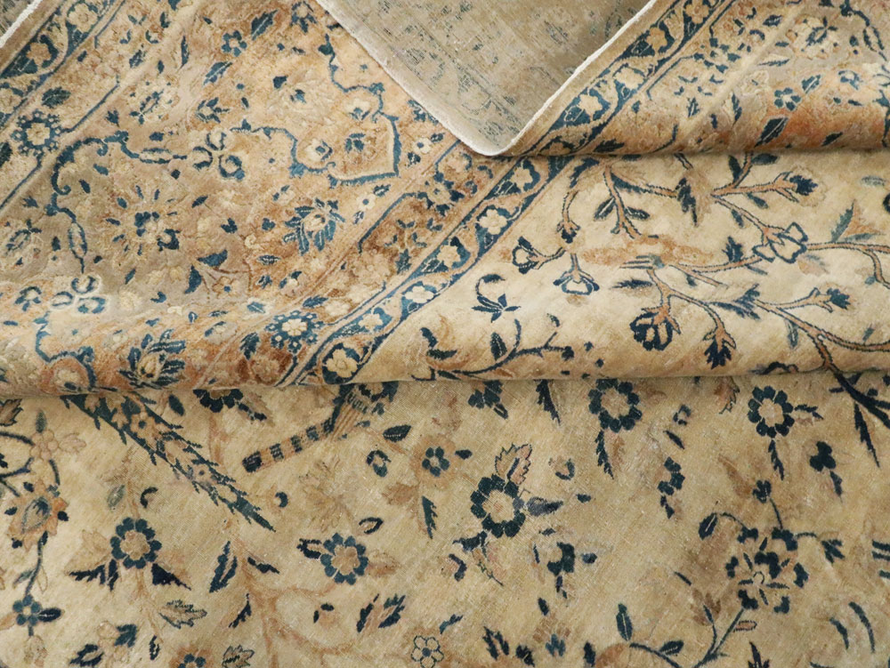 Antique Persian Lavar Kerman Carpet, No.10404 - Staging