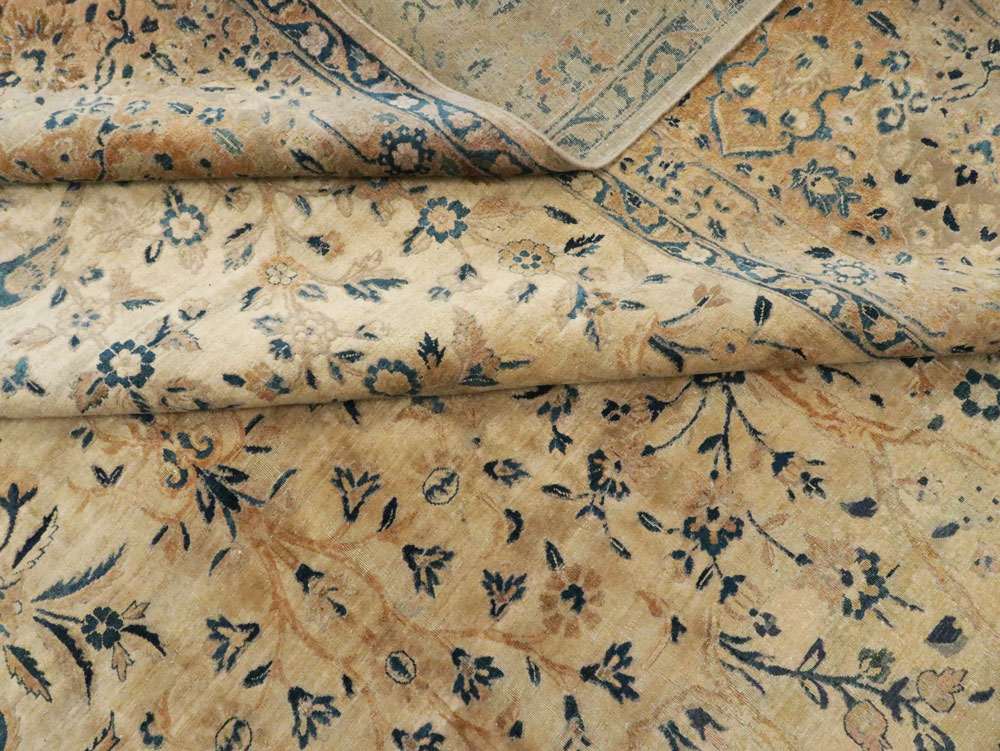 Antique Persian Lavar Kerman Carpet, No.10404 - Staging