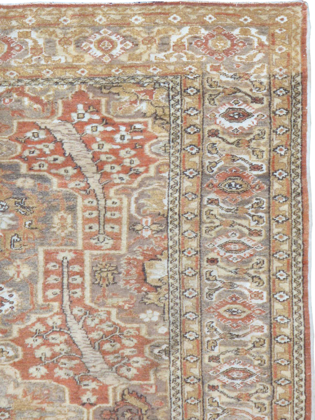 Antique Turkish Sivas Throw Rug, No.10416 - Staging