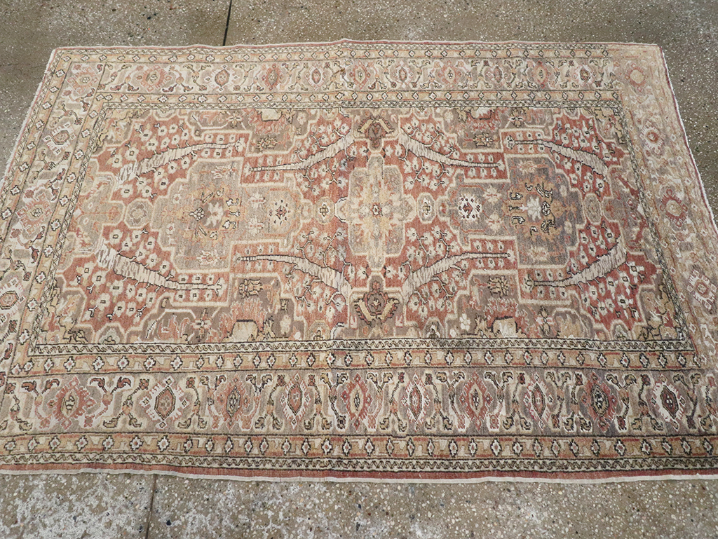 Antique Turkish Sivas Throw Rug, No.10416 - Staging