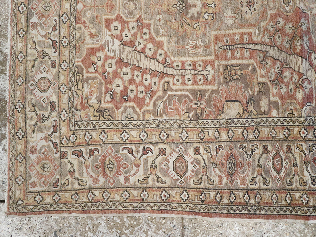 Antique Turkish Sivas Throw Rug, No.10416 - Staging