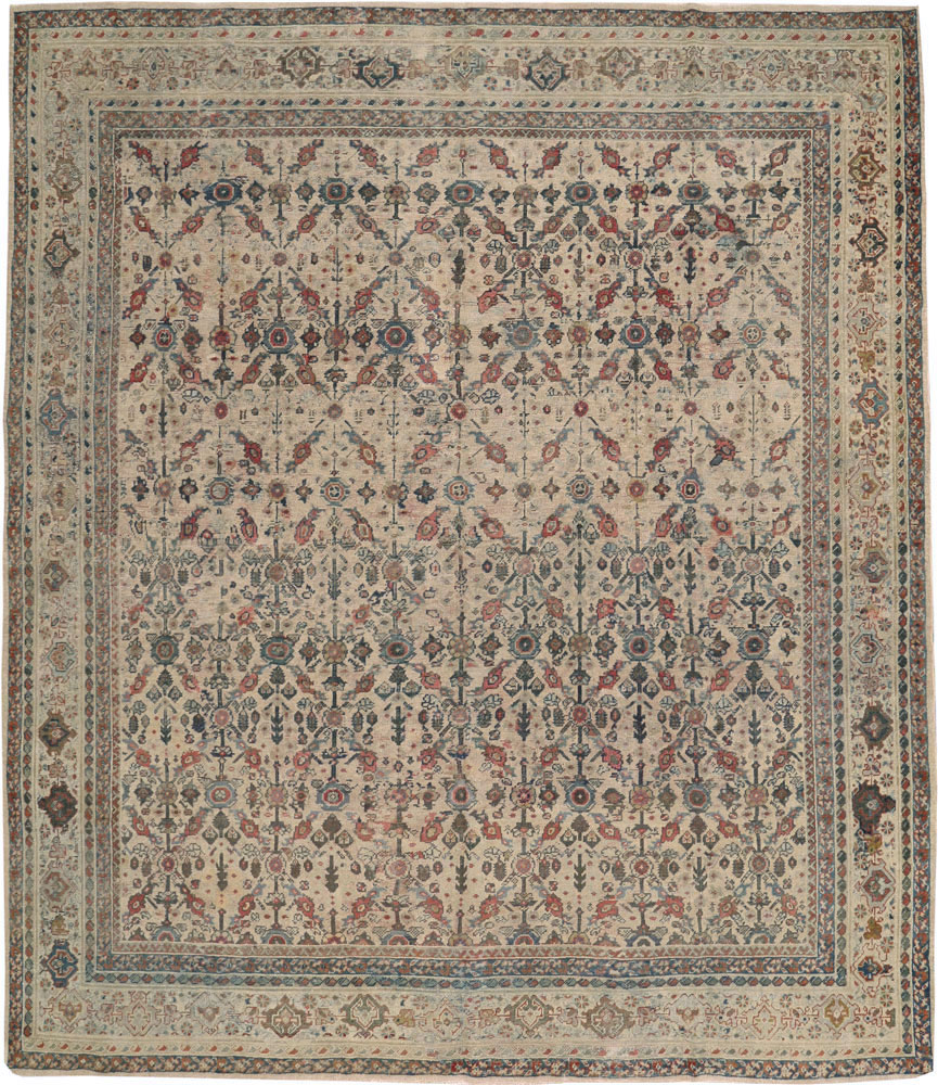 Antique Persian Mahal Carpet, No.10494 - Staging