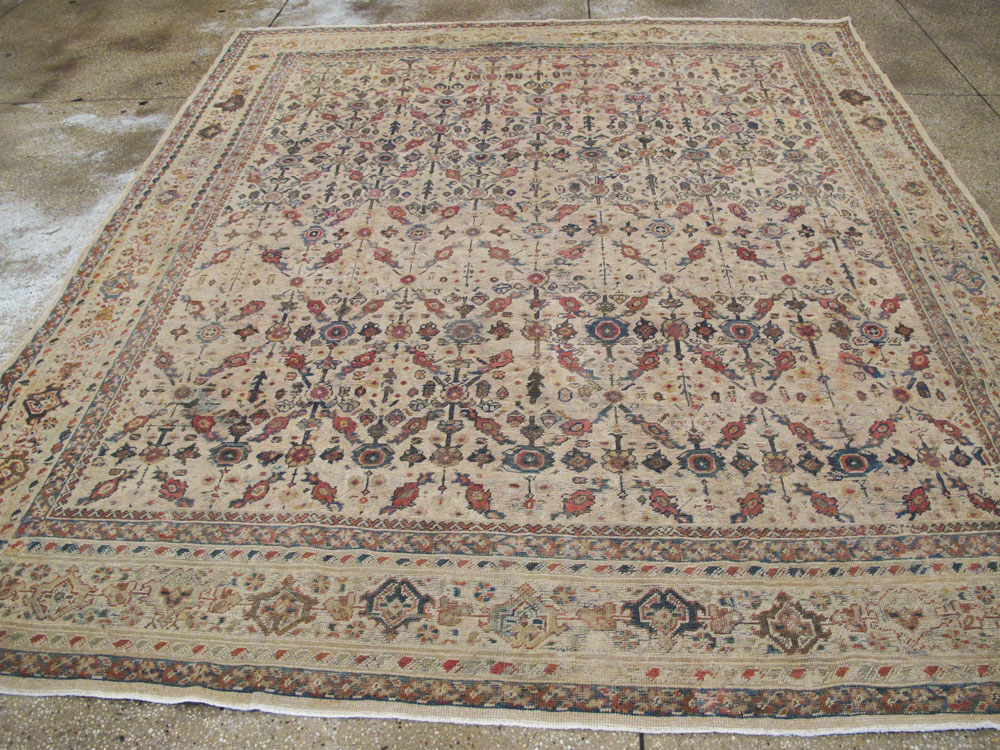 Antique Persian Mahal Carpet, No.10494 - Staging
