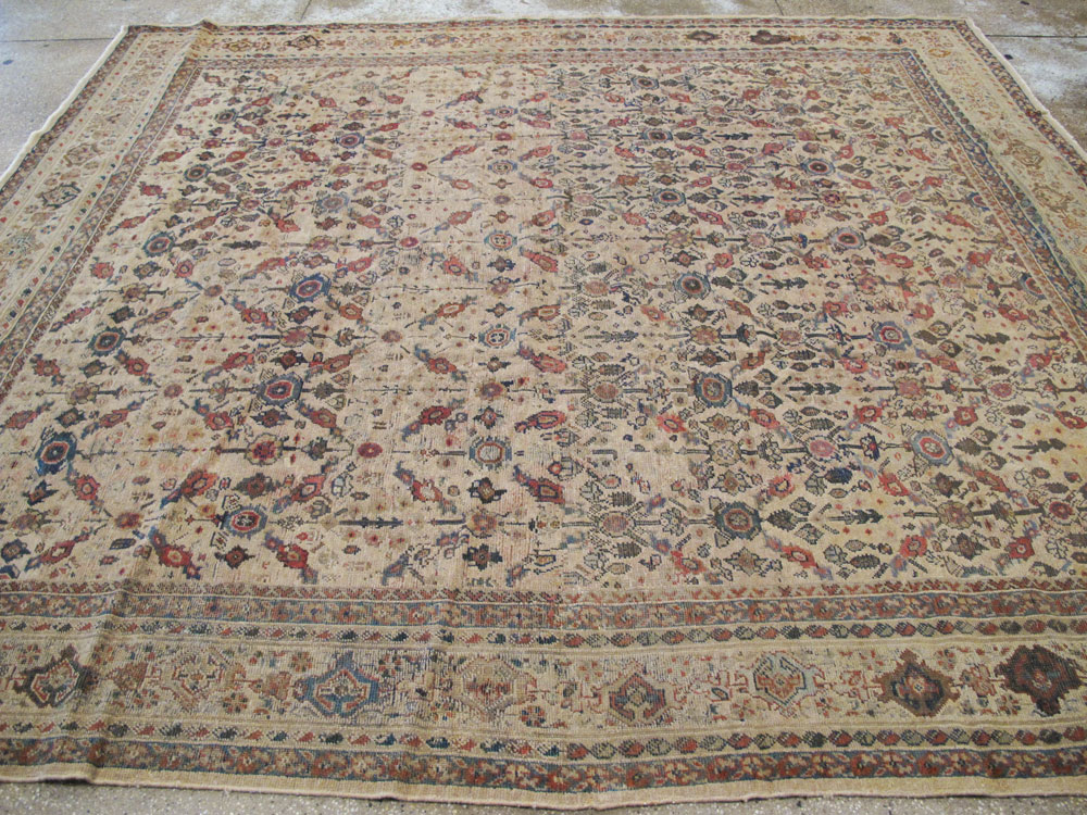 Antique Persian Mahal Carpet, No.10494 - Staging