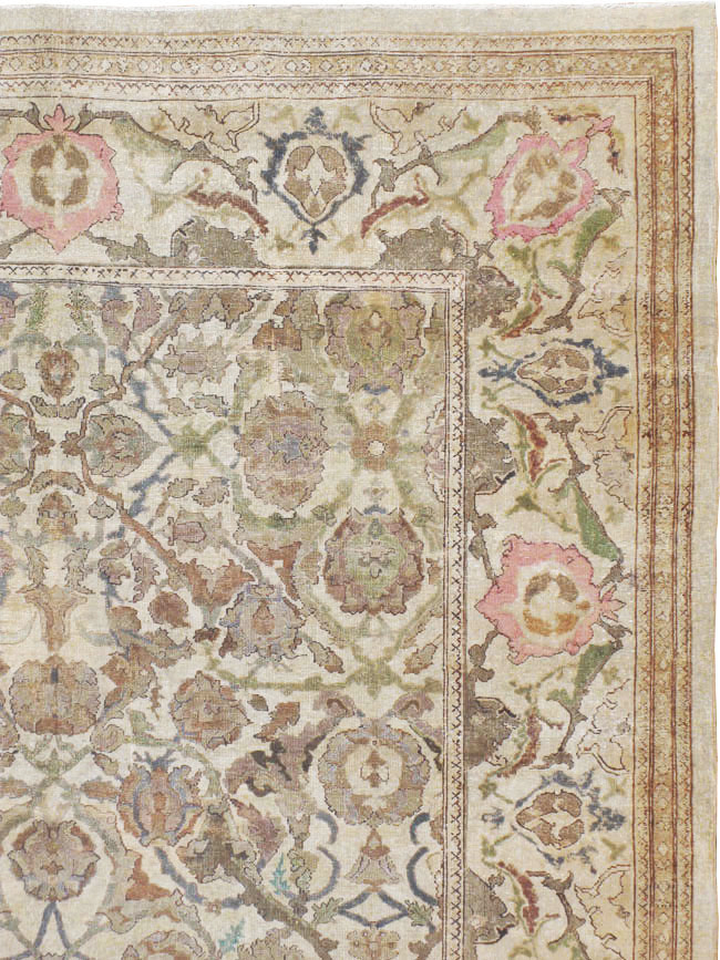 Antique Indian Amritsar Long and Narrow Carpet, No.10643 - Staging