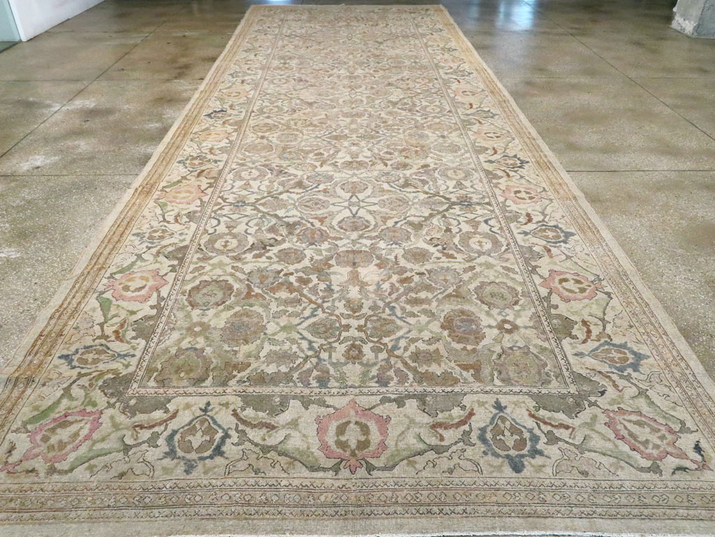 Antique Indian Amritsar Long and Narrow Carpet, No.10643 - Staging