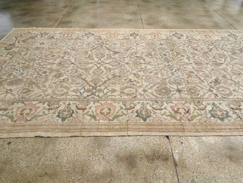 Antique Indian Amritsar Long and Narrow Carpet, No.10643 - Staging