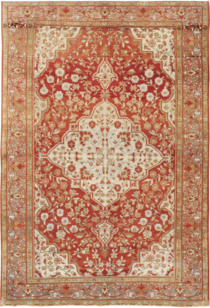 Antique Sarouk Fereghan Rug, No.10667 - Staging