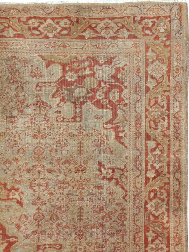Antique Sarouk Farahan Rug, No.10669 - Staging