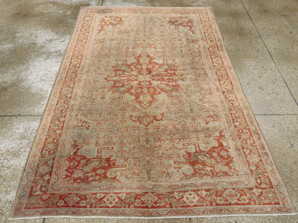 Antique Sarouk Farahan Rug, No.10669 - Staging